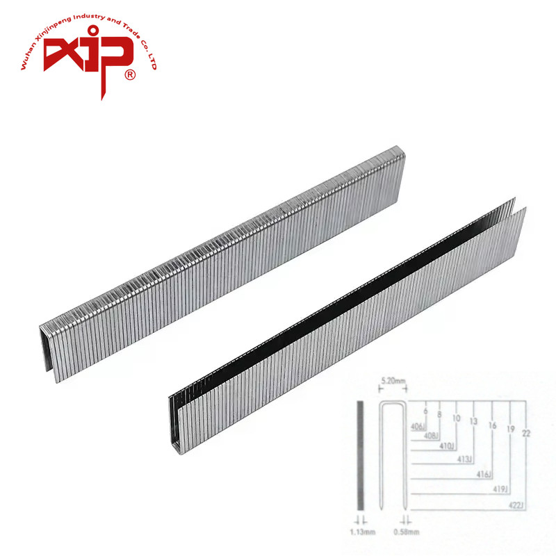 

Staples Sofa Upholstery Nails Galvanized Carbon Steel U Shaped Uñas for Stapler Gun Furniture Cabinet Woodworking Customized