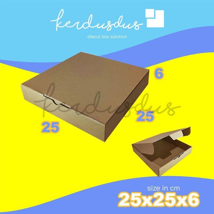 

25x25x6 cm kardus carton box diecut pizza packing packaging