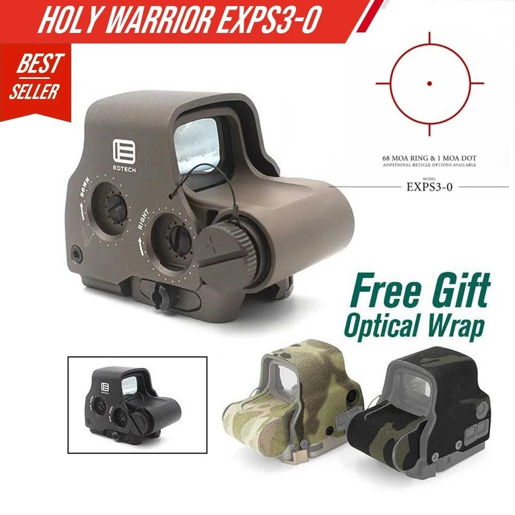 Holy Warrior Highest Quality EOTECH S1 EXPS-3-0 Red Dot Sight Hunting Holographic Rifle Scope With N