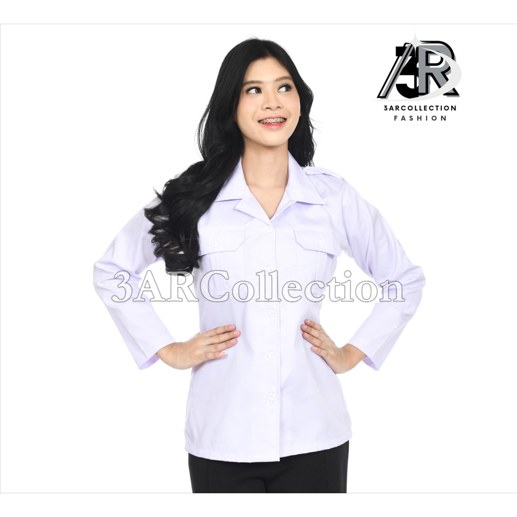 Baju Dinas Putih Jumbo Wanita – Ukuran Besar, Nyaman, dan Modis