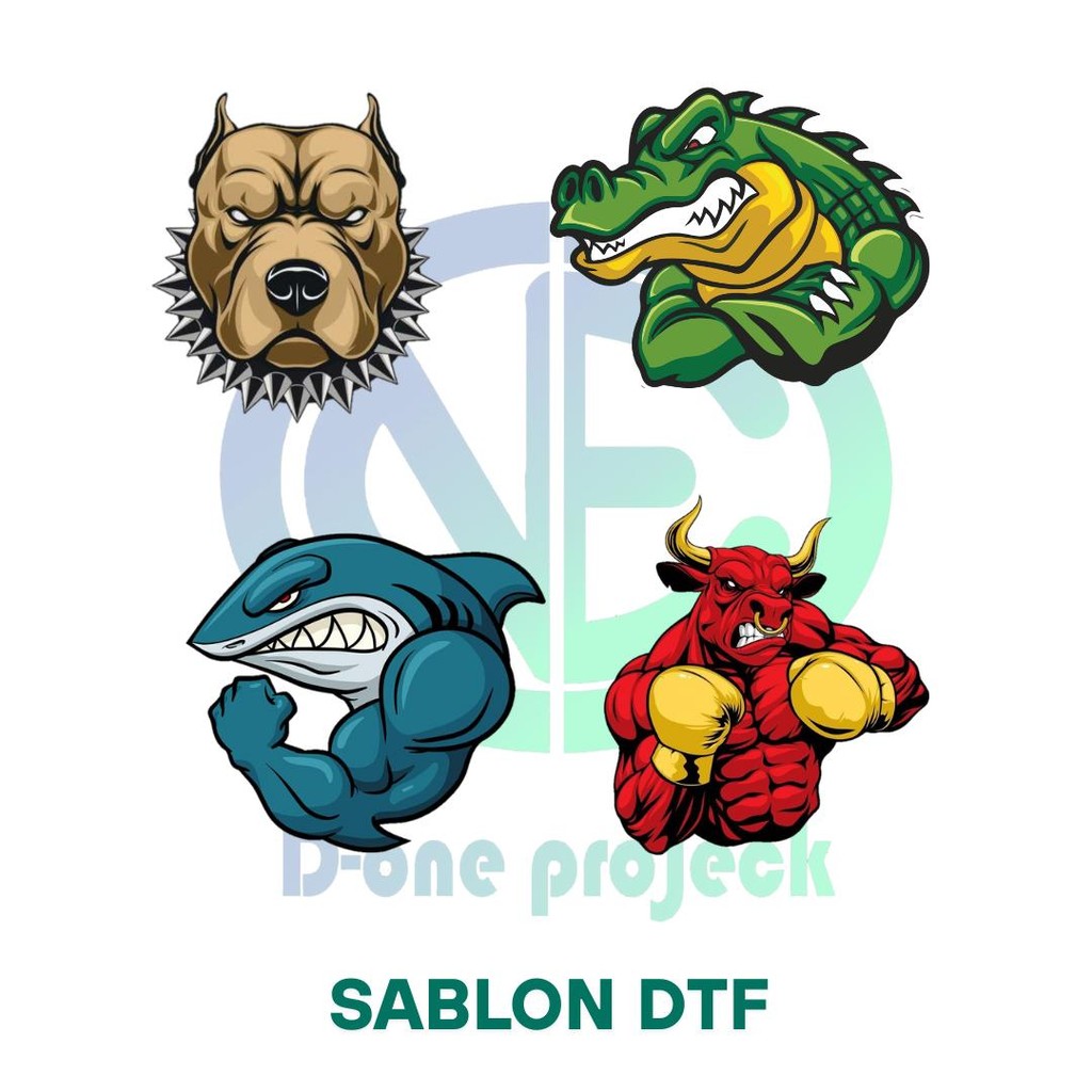 Sablon Setrika DTF Gambar Hewan Keren Terbaru