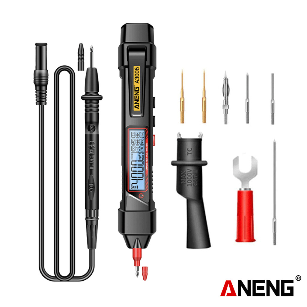 TEAMOR Aneng A3006 Pro Pen Type Digital Multimeter 4000Count Tester Zero Fire