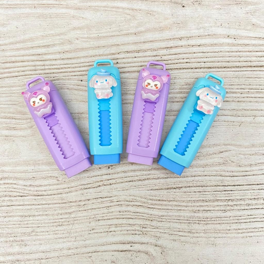 

READY ER-1795 Penghapusan Bentuk Cutter Motif SANRIO Tersedia 2 Varian Cinamonrol Dan Kuromi Harga Satuan Bisa Cod Perlengkapan Sekolah Unik