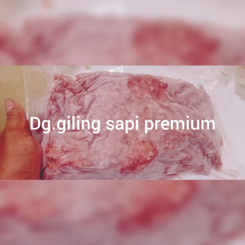 

dg.giling sapi premium, lemak 15%-20% kemasan1kg