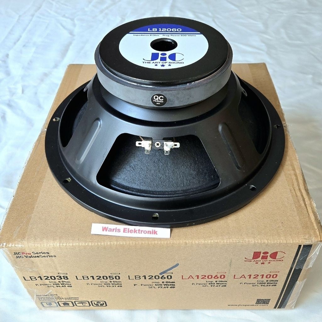 Speaker JIC 12 inch LB12060 8ohm 500W 97,69dB
