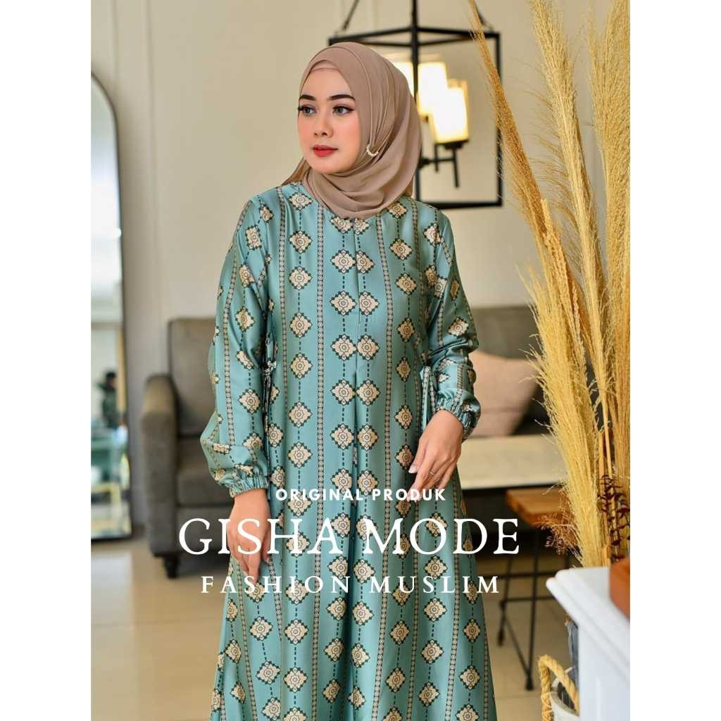 GAMIS CAMELIA SILK PREMIUM  | GAMIS MOTIF SILK ARMANI|GAMIS MOTIF SILK BUSUI TERBARU  |GAMIS LEBARAN