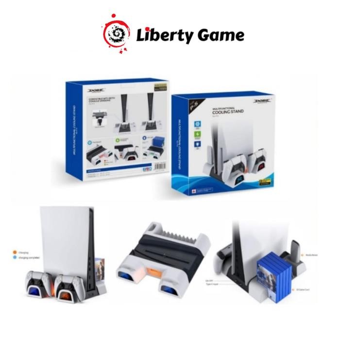 

PS5 Dobe Multifunctional Cooling Stand LED Monitor Cas Rak CD 05100
