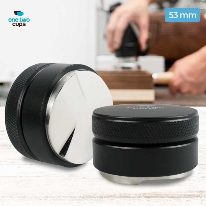 

TNKSYU" - DISKON One Two Cups Distribution Coffee Tools Distributor Kopi Tamper - 3153 - 53 mm, Hitam