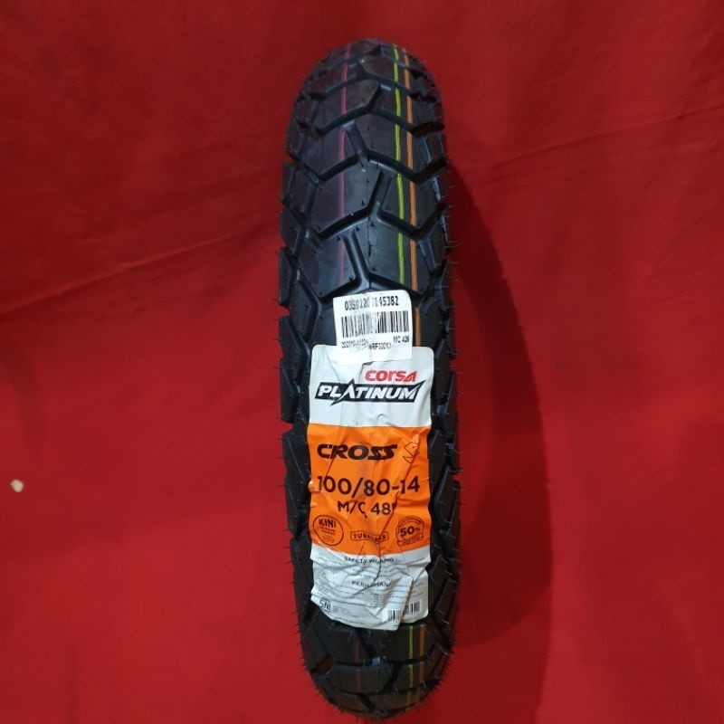 Ban Corsa Cross S Uk 100/80-14 Tubeless / Ban Corsa 100 80 14 Tubeless Semi Trail