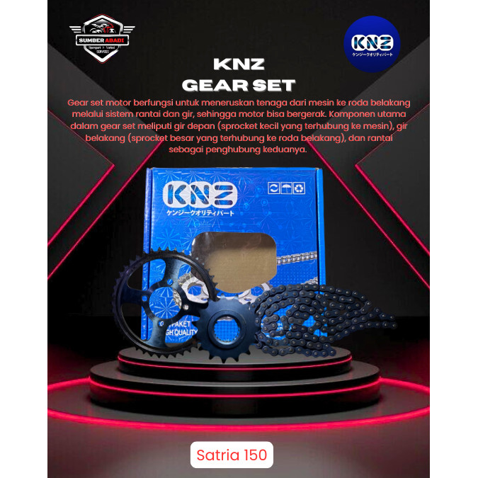 KNZ Gear Set Satria 150