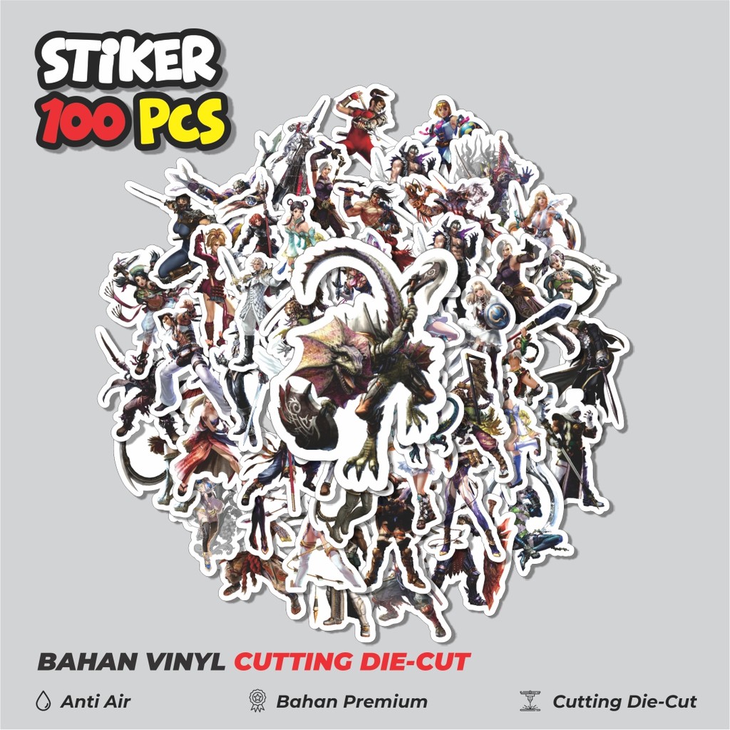 

Terbaru! 50 pcs Stiker Game Series Soulcalibur Character Mix 1 Dekorasi Lucu Kreatif untuk Notebook, Skateboard, HP