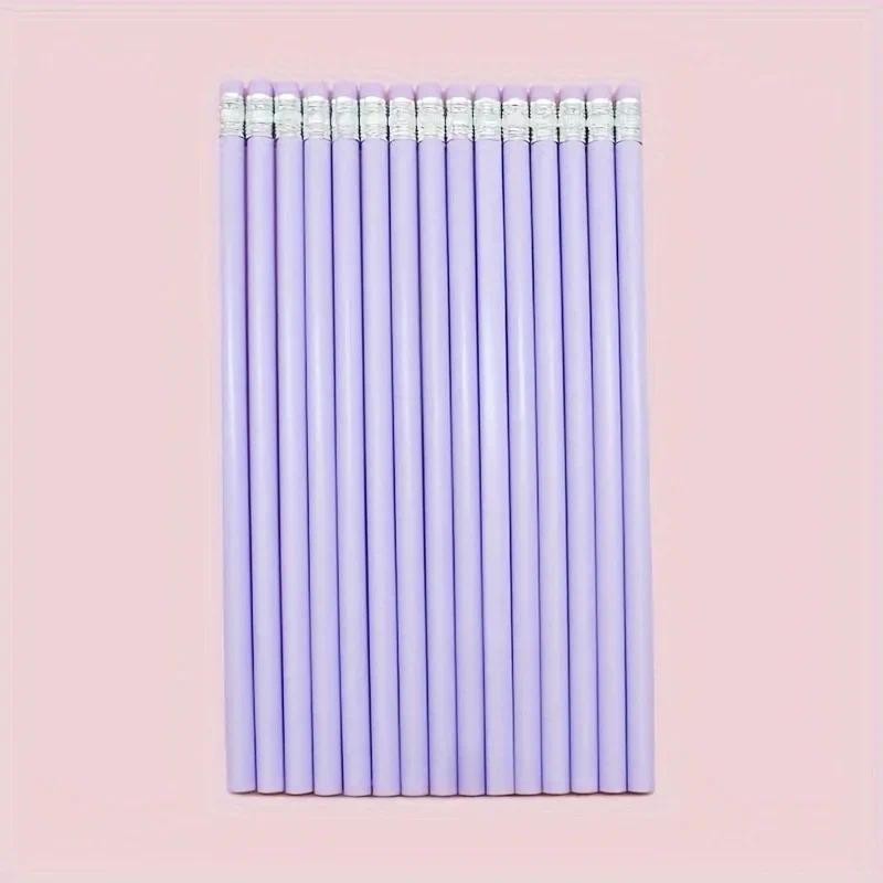 

10 high-quality Macaron triangle HB pencil sets - ergonomically designed for sketching, art, and school stationery