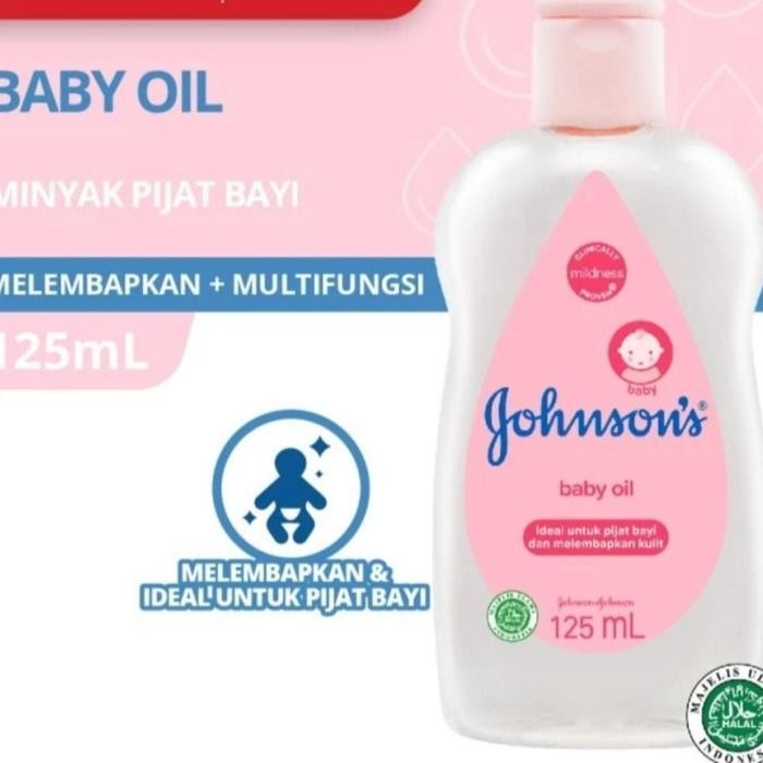 Baru JOHNSON'S BABY OIL/ Johnson mineral oil 50ml 125ml - 125 ML-BABY OIL