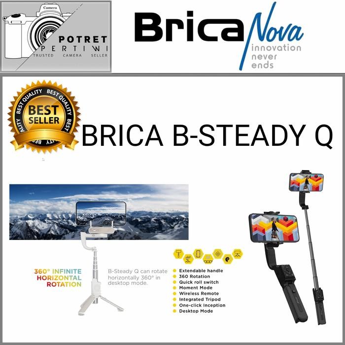 Terbaru BRICA B STEADY Q SELFIE SMART GIMBAL STABILIZER / BRICA-B STEADY Q / - WHITE