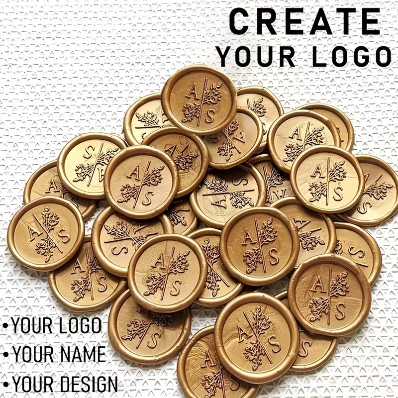 

30/50/100/150pcs Custom Wedding Wax Seal Stickers, 37 Colors of Self-adhesive Wax Seal Stickers, Decorate Wedding Invitations