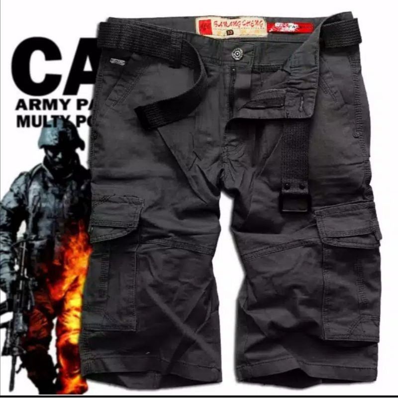 Celana Cargo pendek pdl IMPORT Ba Wang Cheng