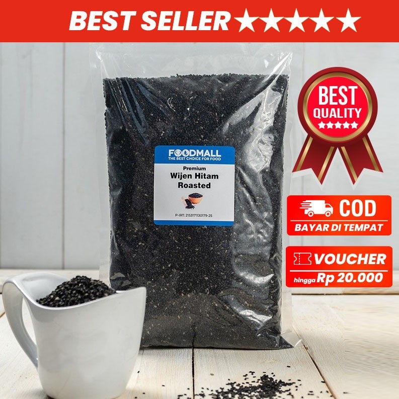 

Wijen Hitam PANGGANG 1 KG / ROASTED