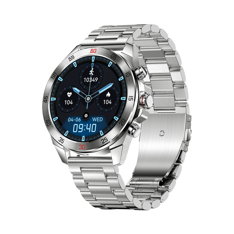 

Men's Metal Strap Smart watch NX1 Pro with BT Calling AMOLED Screen Smartwatch voice assistant watches