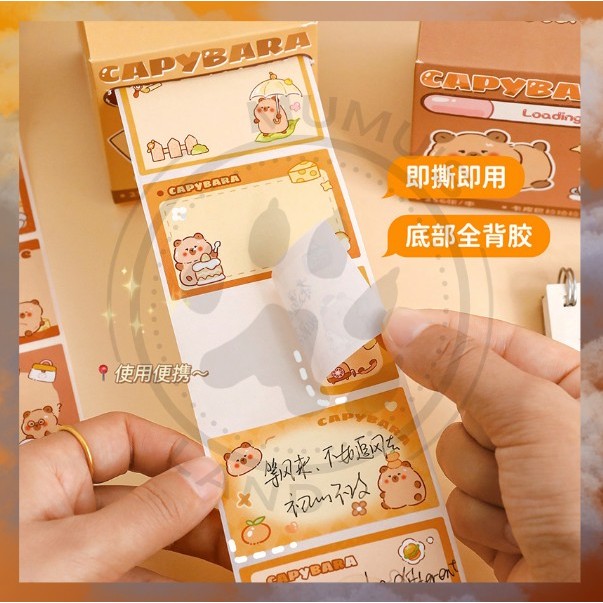

MUMUSLAND Box Memo Notes (256 PCS) / Sticky Note Kapibara Kotak Susu Kreatif Portable S-SN025
