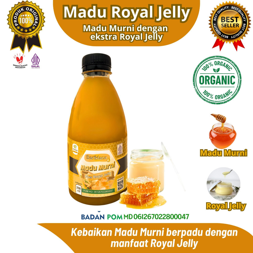 

Madu Murni Plus Royal Jelly – Madu Sehat dengan Ekstra Royal Jelly untuk Daya Tahan Tubuh