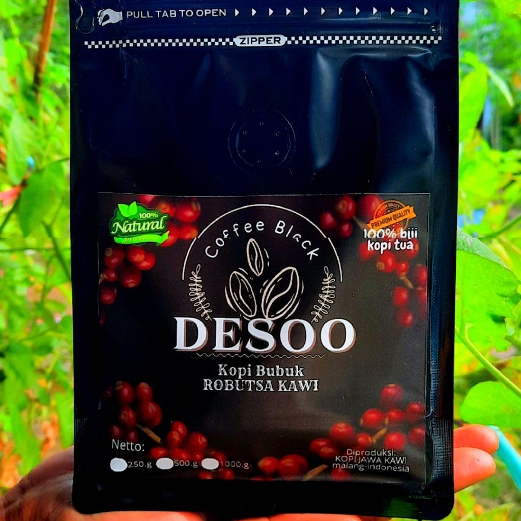 

Kopi Robusta Bubuk Gunung Kawi Premium 250g/500g/1Kg | Tubruk & Vietnam Drip | Kopi Gunung Kawi