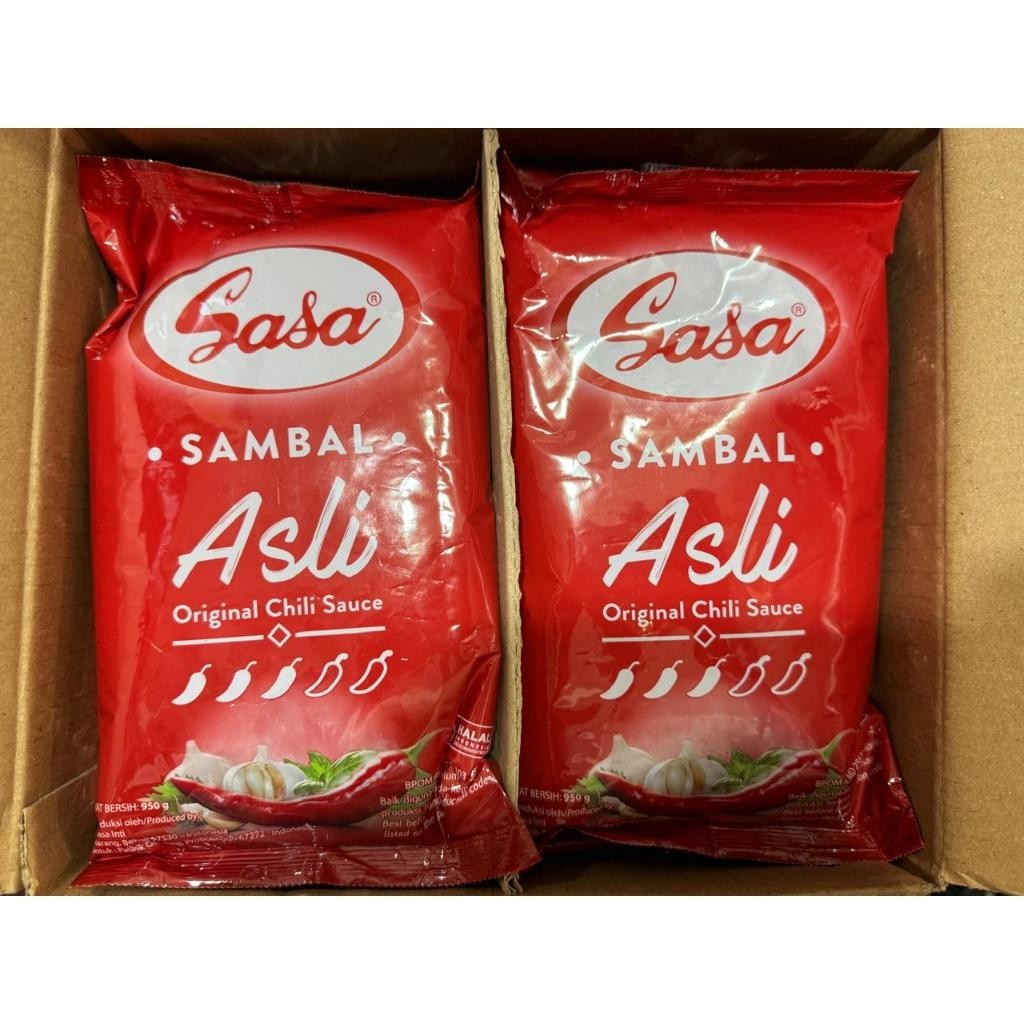 

Sasa Sambal Asli @10 bungkus x 950 gram / 1 dus
