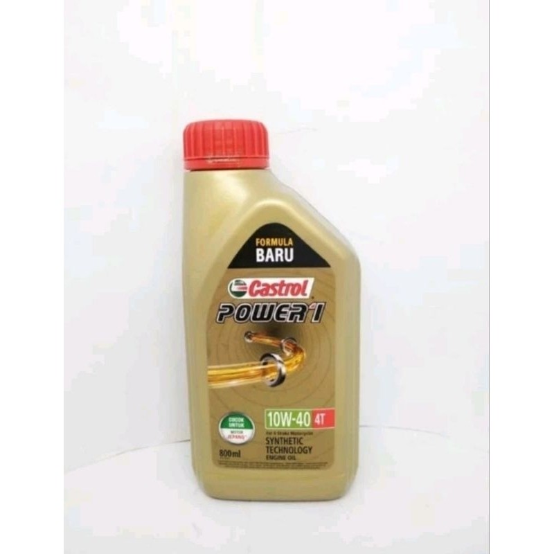CASTROL POWER 1 4T SAE 10W-40 GOLD 800ML oli mesin motor bebek/Manual