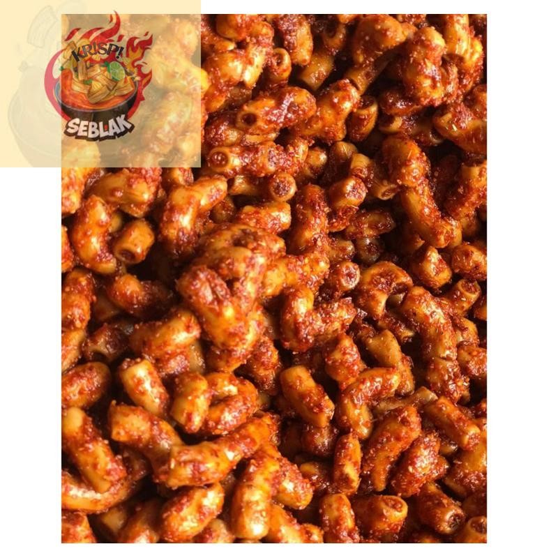 

Seblak krispi Makaroni bantet gurih pedas renyah 250 gram | 500 gram|.s