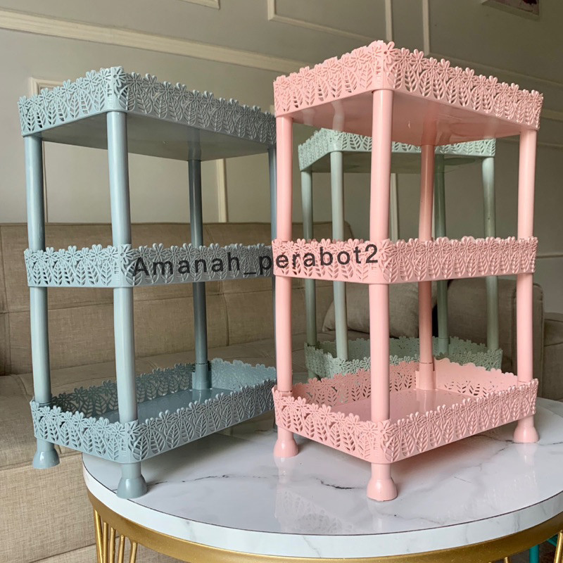 Rak Lotus Clio Susun 3 Rak Kosmetik Serbaguna Rak Makeup Rak Aksesoris By Toko Indomaret Store