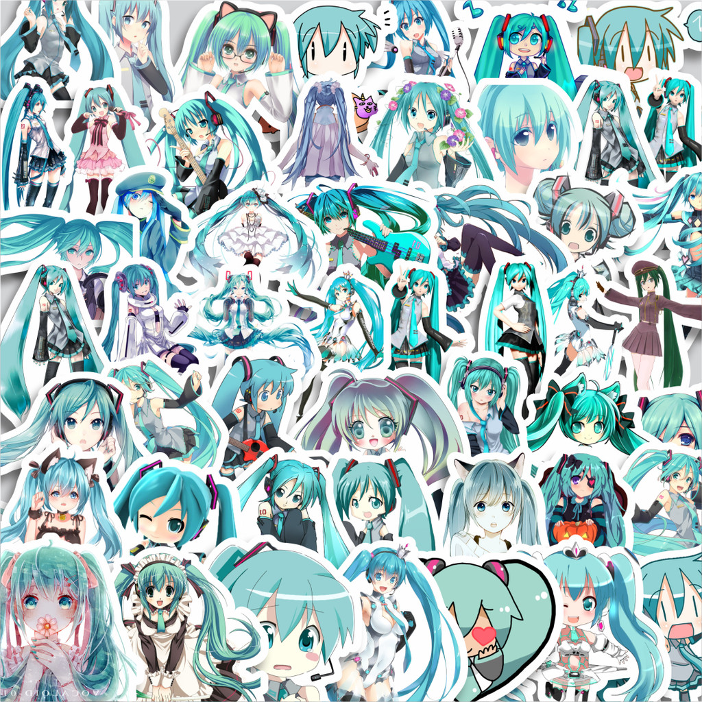 

Stiker Cutting Pack Stiker Music Series Hatsune Miku Mix 4 Isi 100Pcs Series Aesthetic Lucu Keren Untuk Koper Bahan Vynil