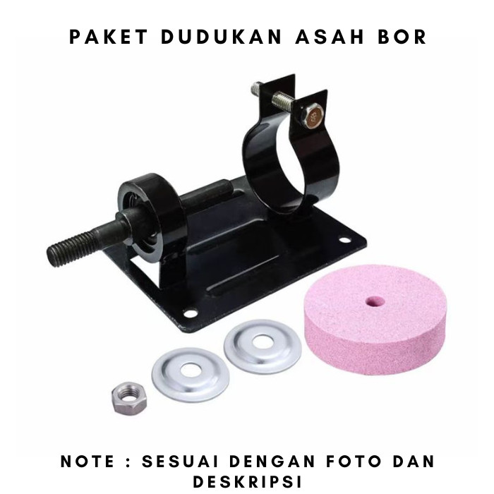 Dudukan Mesin Bor Tangan Jadi Gerinda Portable Gratis Batu Asah Poles Gerinda Mini 3 Inch