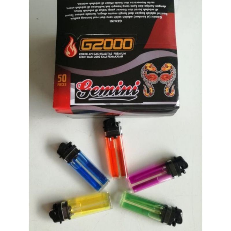 Korek Roda G2000 gemini isi 50 pcs | Korek G2000 gemini | Korek Roda GEMINI cbj