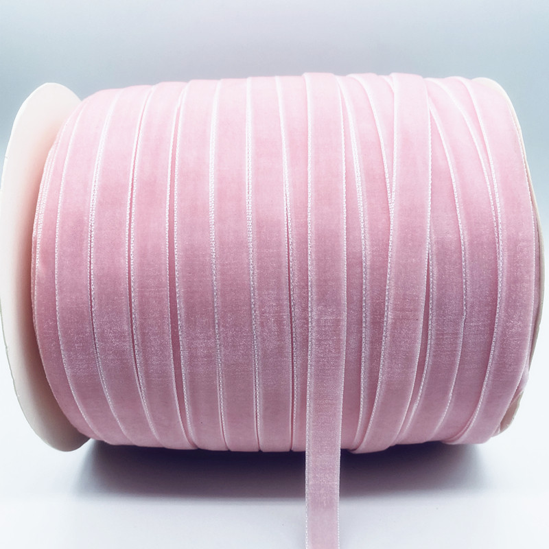 

6/10/15/20/25/38MM Pink Velvet Ribbon Handmade Wedding Party Decoration Ribbon For Gift Wrapping DIY Hair Bows Sewing Crafts