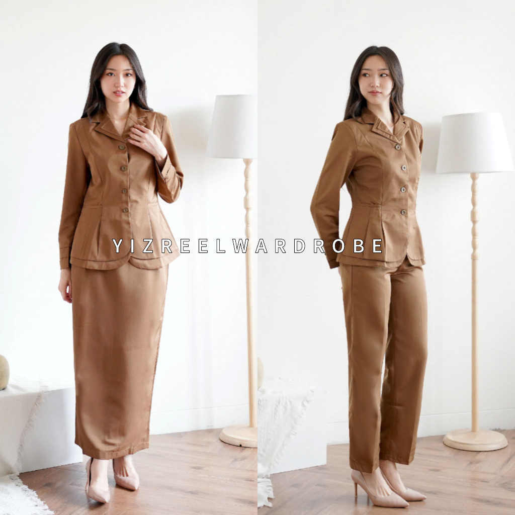 PROMO Blazer Wanita / Seragam PNS / Seragam Pemda / Blazer PNS  / Baju Dinas Pemda Wanita / Baju Kha