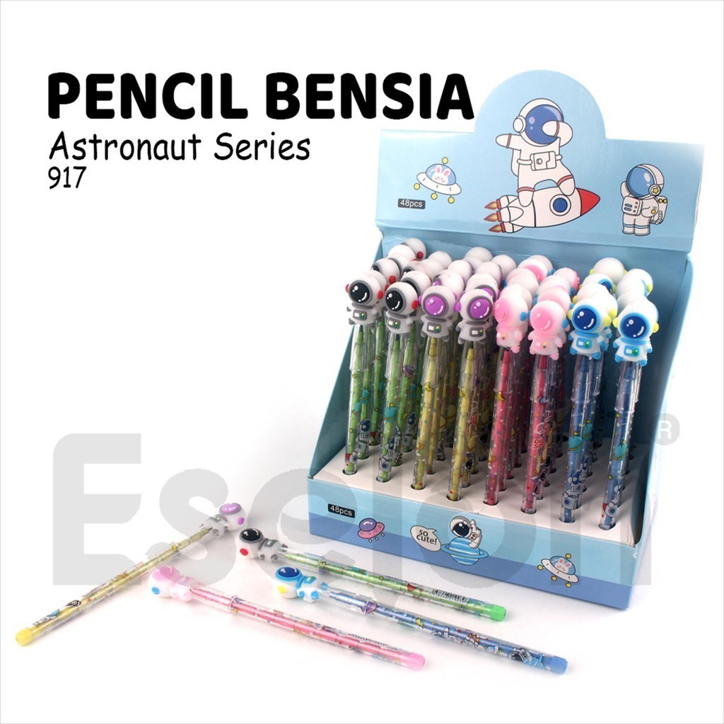 

❤️️1pcs Pensil Bensia Kepala ASTRONOUT 917 / Pensil Sambung Susun❤️️
