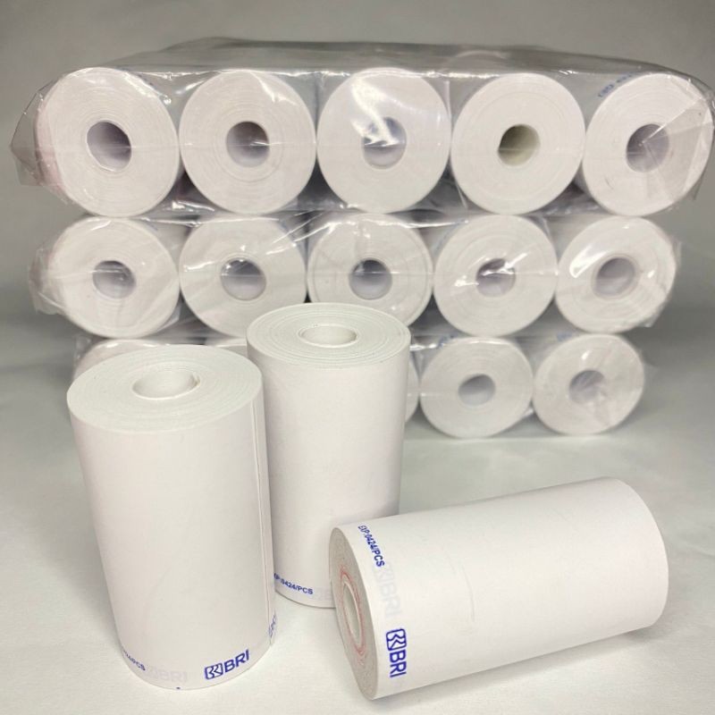 

Paket Hemat 100 Roll kertas thermal edc logo BRI 57x30mm/Paket satu Dus isi 100 pcs