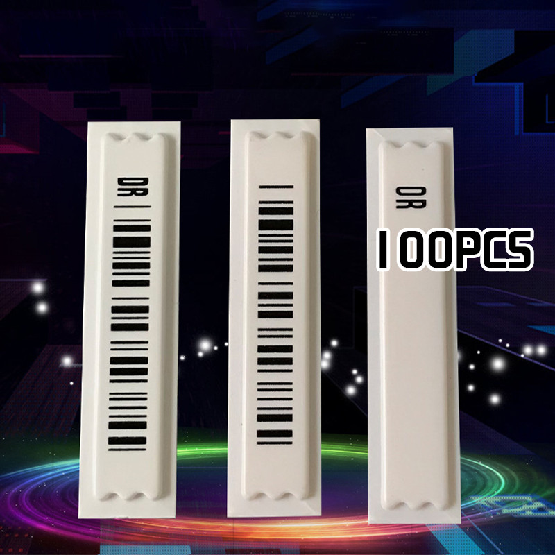 

100 PCS Anti Theft Magnetic Soft Label / Alarm Label DR AM 58 KHz Untuk Toko