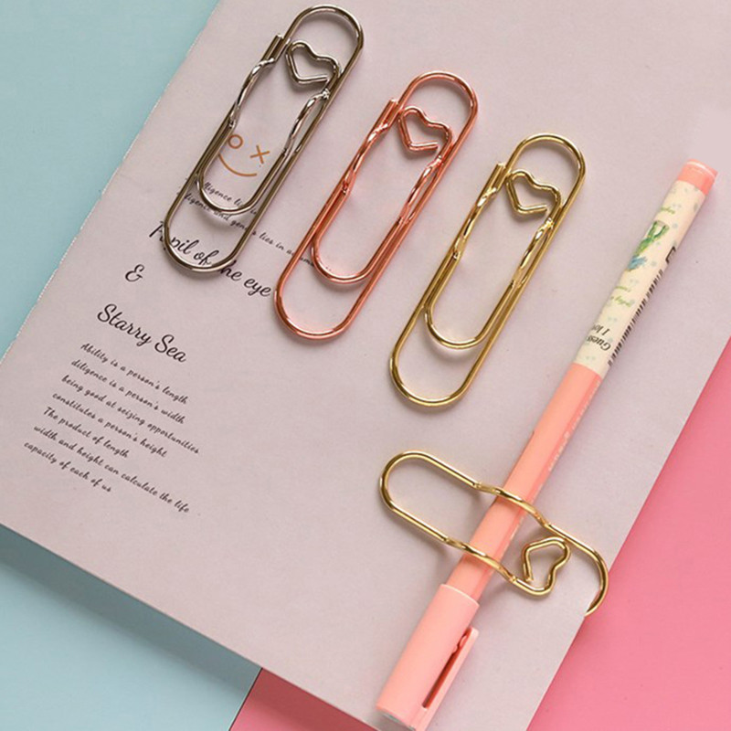 

15pcs/Set Multi-functional Metal Paper Clips with Binder Photo Memo Ticket Clips School Office Learning Supplies Stationery