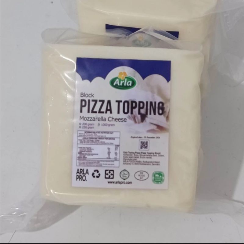 

Keju Mozarella Arla Pizza Topping 1kg (Halal)