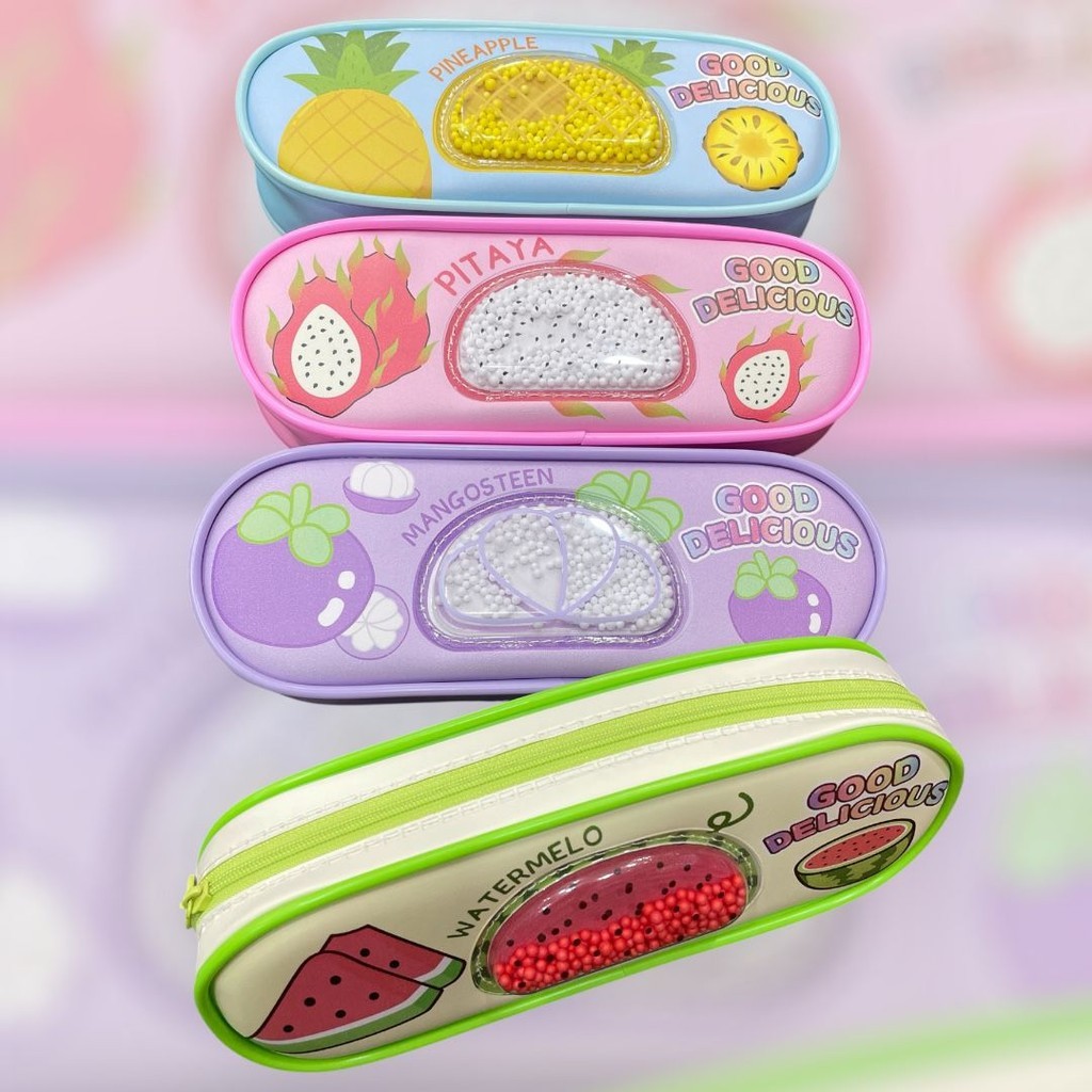 

RQA Pencil Case Fruits / Tempat Pensil Languo Motif Buah - Orange #a