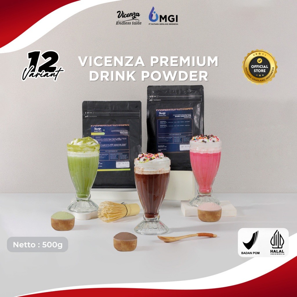 

Vicenza Bubuk Minuman Mewah Premium Drink Powder 500gr / Vicenza Bubuk Minuman Premium 500gr