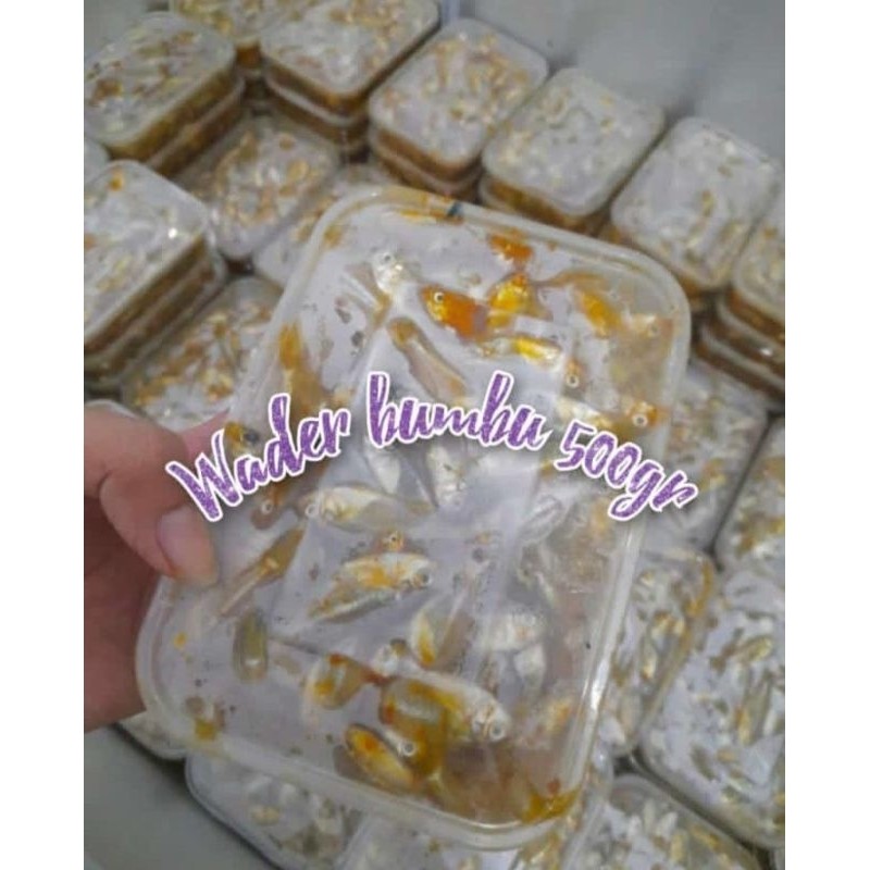 

wader laut bumbu frozen / baby fish / menu simpel / halal food