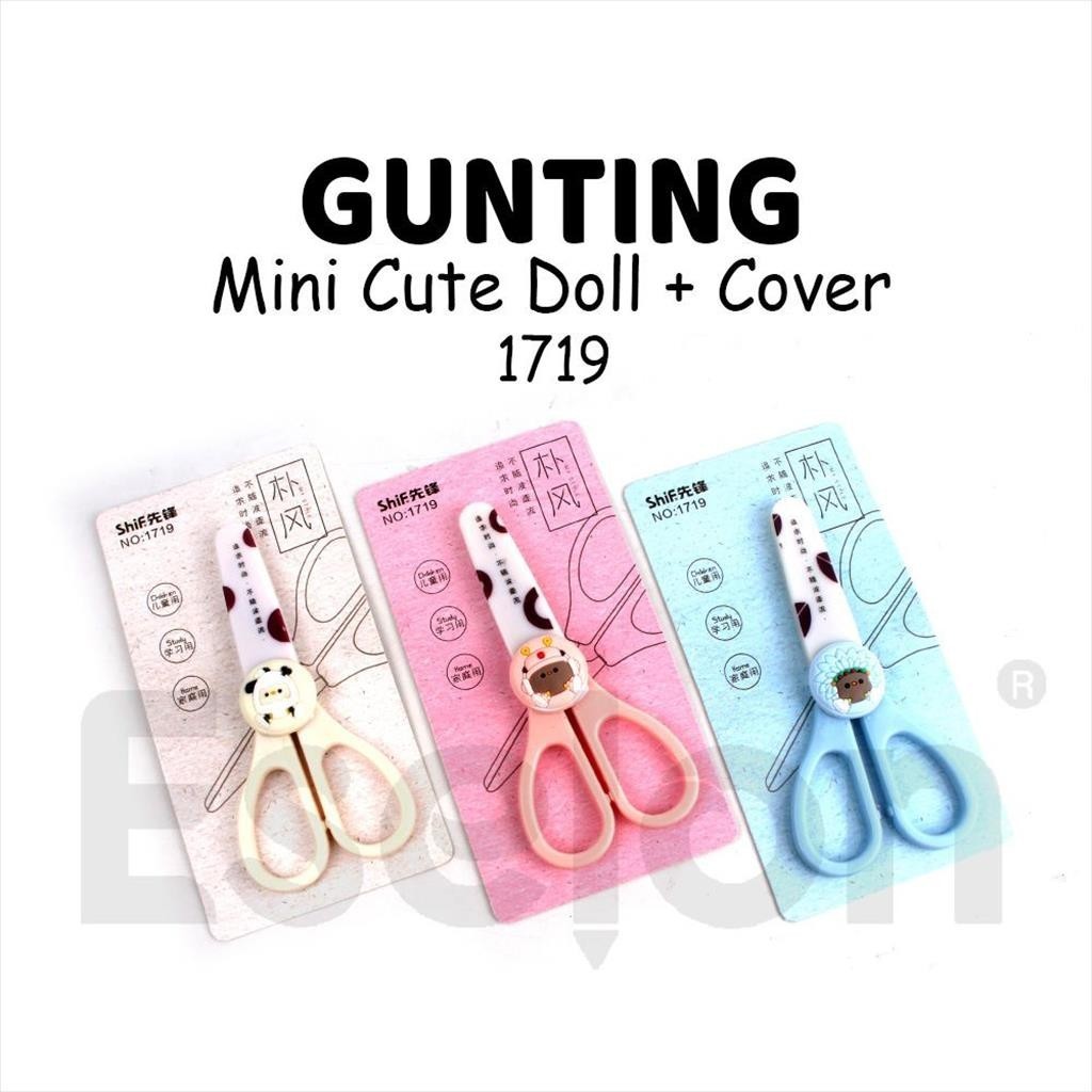 

♚1pcs Gunting Fancy Karakter CUTE DOLL 1719 /Gunting Karakter+Tutup♚