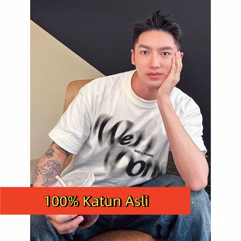 Kaos Hitam Tanda Tangan WE11DONE