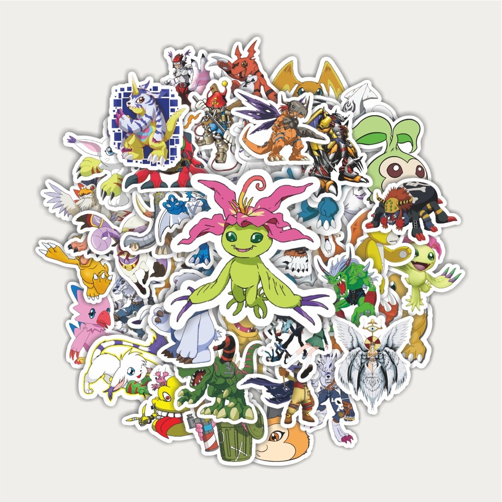

Sticker Pack Stiker Anime Series Digimon Character Mix 4 | Sticker TUMBLR | Stiker LAPTOP KOPER HELM
