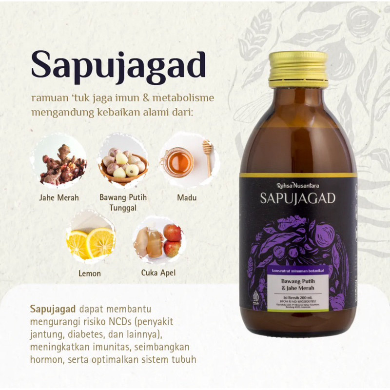 

Sapujagad 60ml - Rahsa Nusantara | Jus Bawang Putih Tunggal | Membantu Menjaga Daya Tahan Tubuh