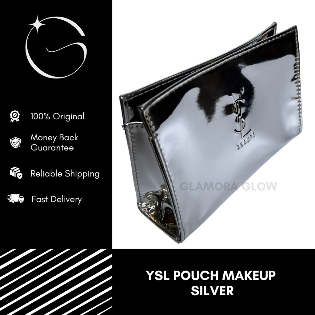 YSL Pouch Makeup Silver