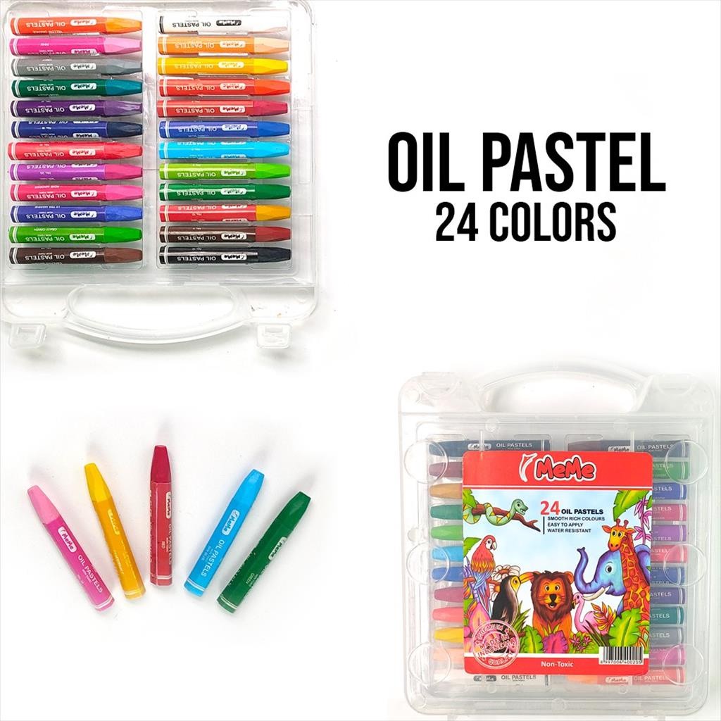 

♚Crayon MeMe 24 warna / Oil pastel MeMe / Crayon / Crayon MeMe 24colors♚