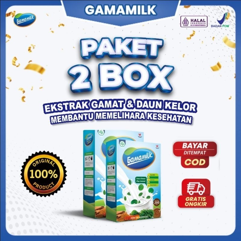 

PAKET 2 BOX Gamamilk - Susu Etawa Meredakan Masalah Nyeri Sendi, Tulang, Rematik dan Asam Urat