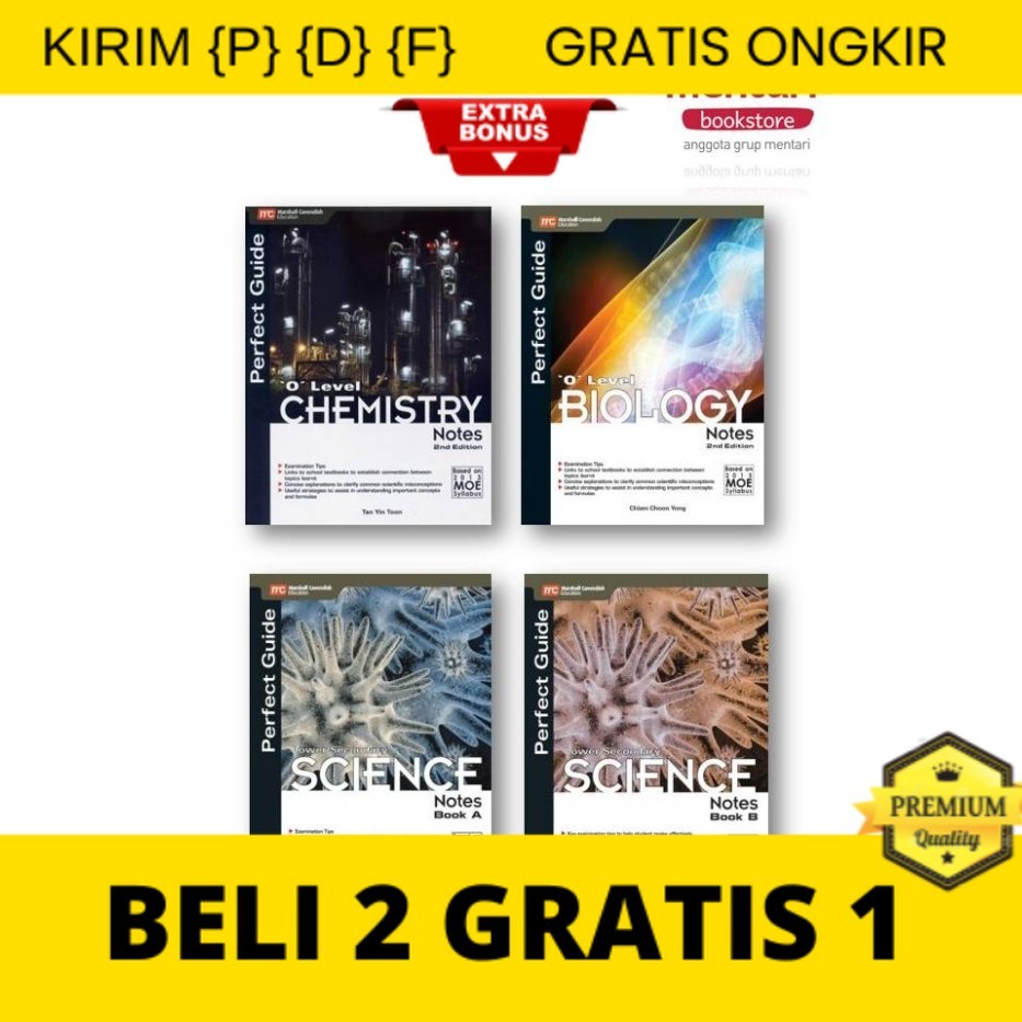 

{P} {D} {F} CRAZY SALE | Perfect Guide O Level Notes Chemistry, Biology dan Physic - Buku Sains SMP-SMA